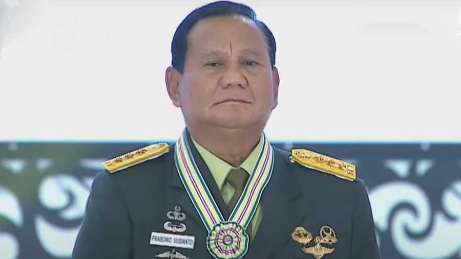 Rapim TNI Polri 2024 Kenaikan Pangkat Jenderal Prabowo (Sumber: YouTube KompasTV)