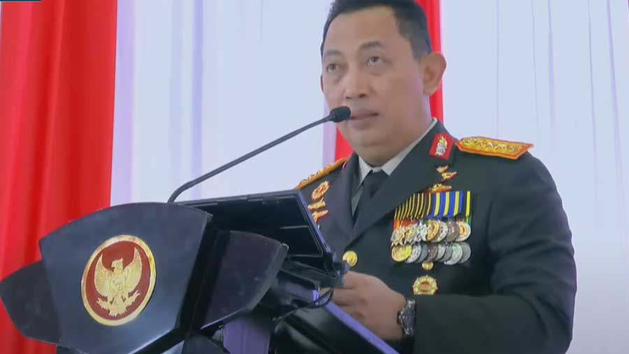Listyo Sigit di Rapim TNI Polri 2024 Kenaikan Pangkat Jenderal Prabowo (Sumber: YouTube KompasTV)