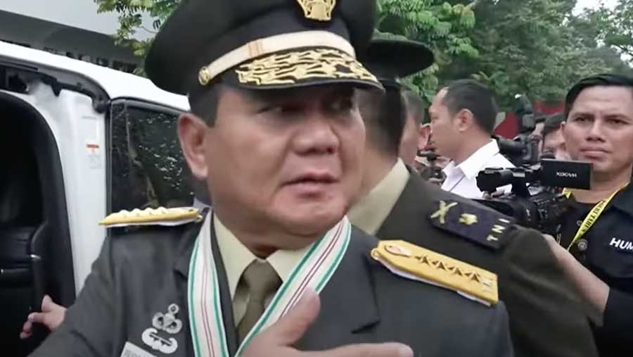 Rapim TNI Polri 2024 Kenaikan Pangkat Jenderal Prabowo Bintang Empat (Sumber: YouTube KompasTV)