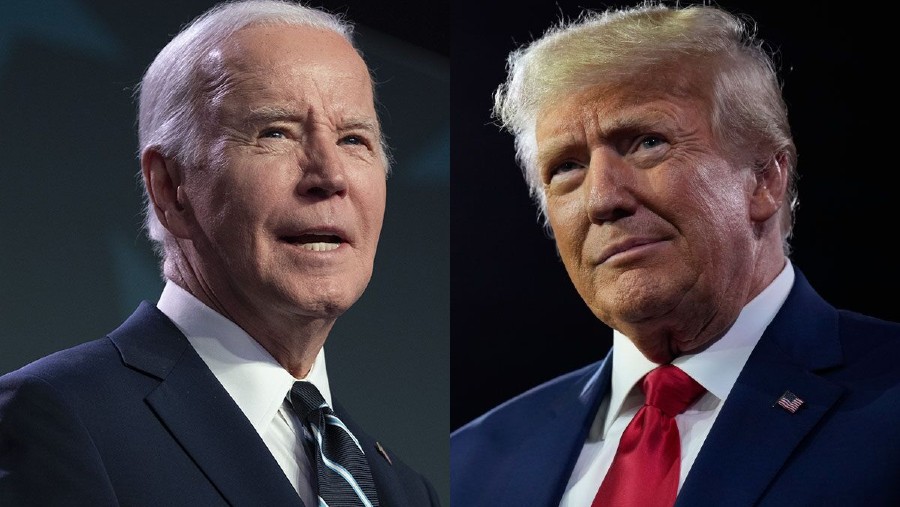 Joe Biden vs Donald Trump. (Sumber: Bloomberg)