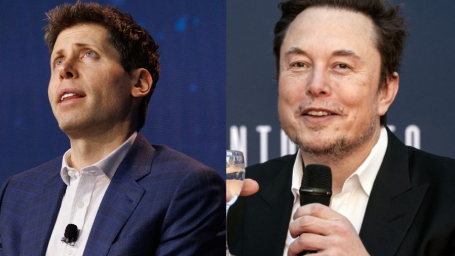 Sam Altman dan Elon Musk. (Dok: Kolase Bloomberg)