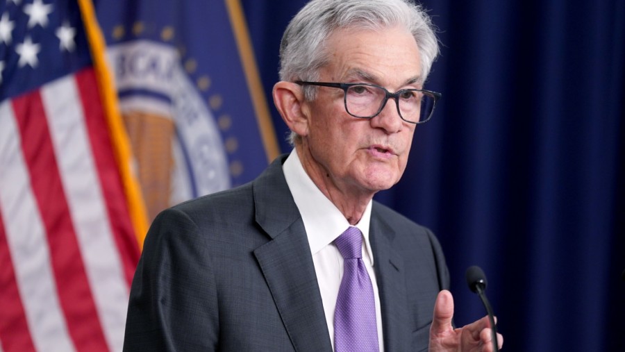 Gubernur The Fed Jerome Powel. (Dok: Bloomberg)	
