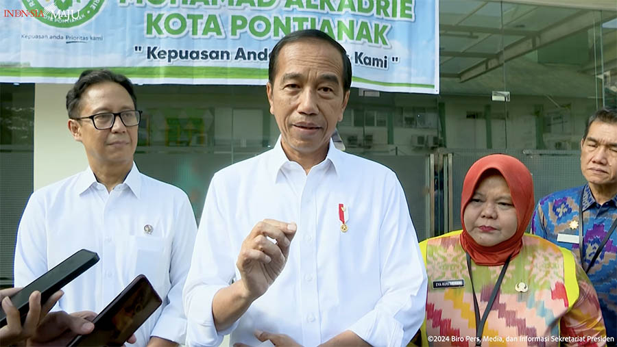 Keterangan Pers Presiden Jokowi, Pontianak, 21 Maret 2024. (Youtube Setpres)