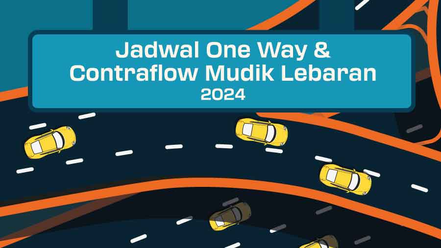 Infografis Jadwal One Way & Contraflow Mudik Lebaran 2024 (Bloomberg Technoz/Asfahan)