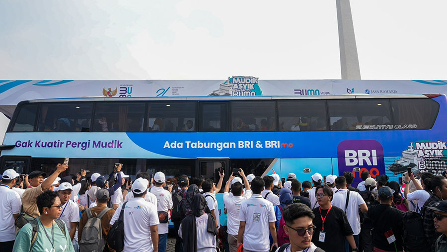 BRI Group Berangkatkan 12.173 Orang Mudik Asyik Bersama BUMN 2024. (Dok. BRI)