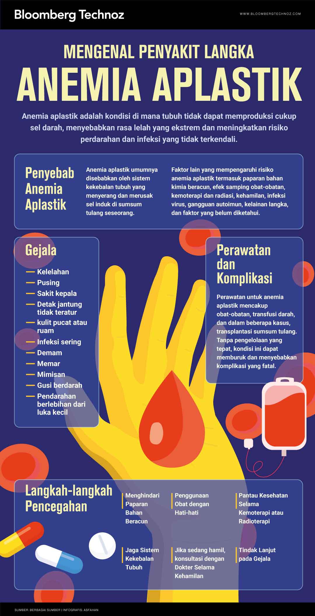 Infografis Mengenal Penyakit Langka, Anemia Aplastik (Bloomberg Technoz/Asfahan)