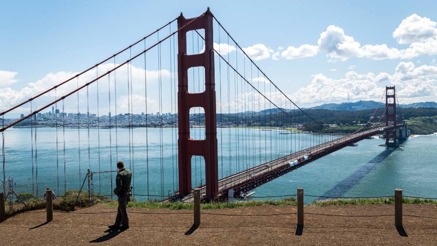 Jembatan Golden Gate San Francisco. (Fotografer: David Paul Morris/Bloomberg)