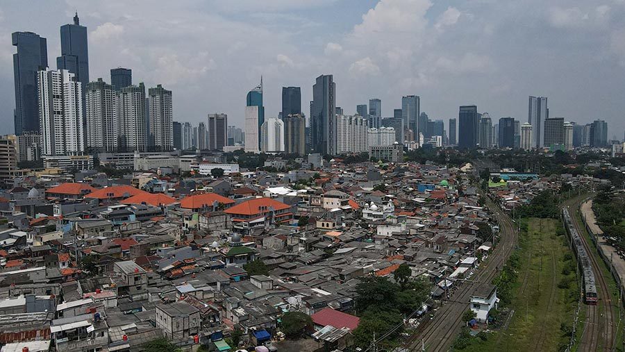 Peran Jakarta sebagai pusat bisnis diperkuat dengan UU DKJ yang memberikan kewenangan khusus di berbagai bidang (Bloomberg Technoz/Andrean Kristianto)