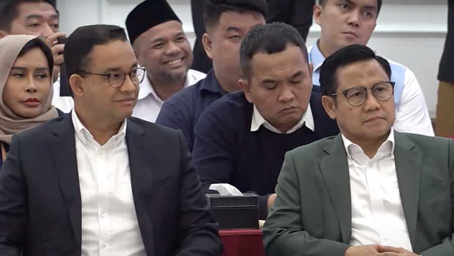 Anies Muhaimin di Pelantikan Prabowo Gibran (Dok. KPU RI)