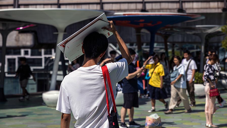 Lebih dari tiga lusin distrik di 77 provinsi di Thailand telah mencatat rekor suhu pada April. (Andre Malerba/Bloomberg)