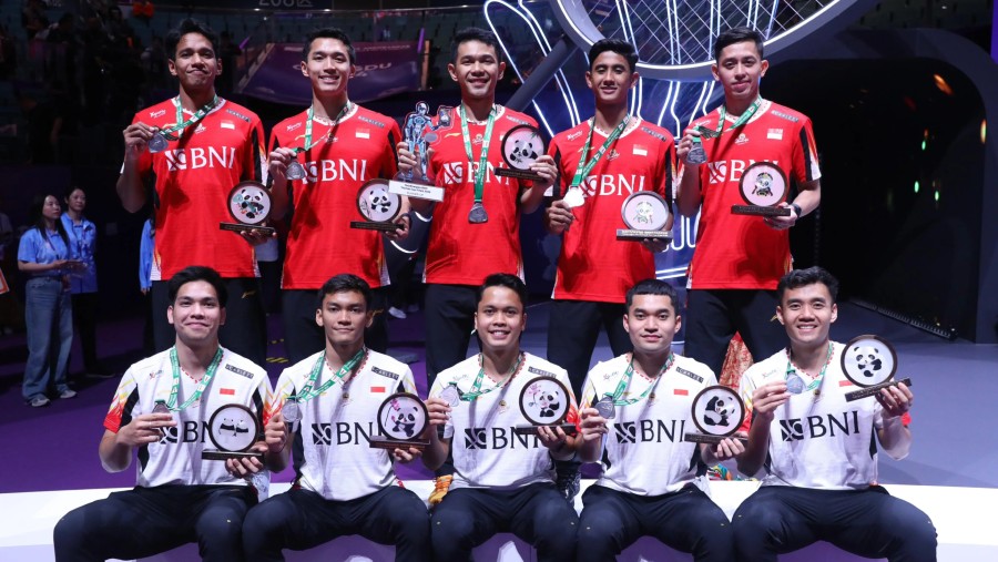 Atlet Badminton Indonesia raih juara kedua pada ajang Piala Thomas 2024 di China. (Dok. PBSI)