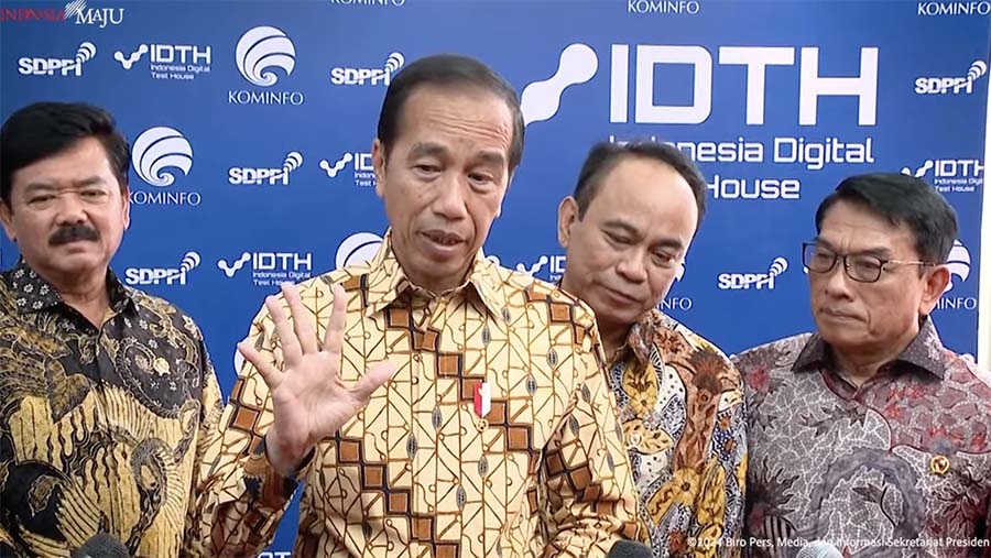Keterangan Pers Presiden Jokowi, Depok, 7 Mei 2024. (Tangkapan Layar Youtube Sekretariat Presiden)