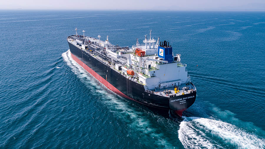 Selain Kapal Pertamina Gas Caspia, PT Pertamina International Shipping (PIS) juga menambah Kapal Pertamina Gas Dahlia. (Dok. PIS)