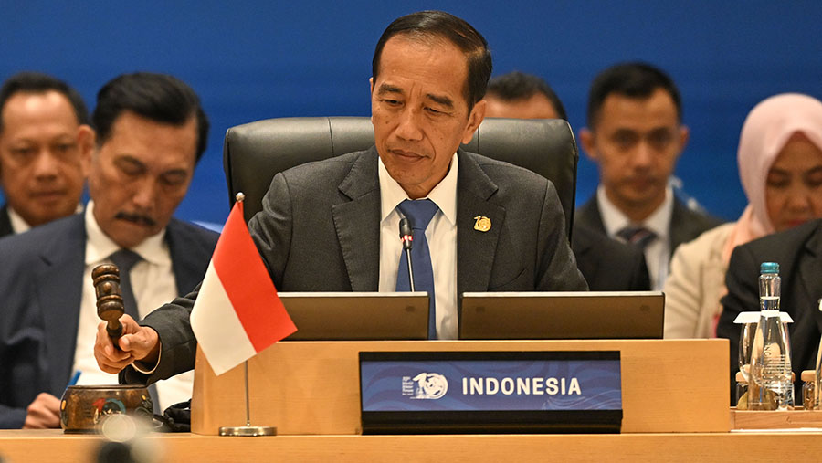 Presiden Joko Widodo (Jokowi) memimpin KTT World Water Forum ke-10 2024 di Nusa Dua, Bali, Senin (20/5/2024). (Medcen WWF 2024/Aditya Pradana Putra)