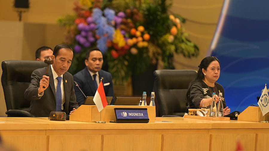 Presiden Joko Widodo (Jokowi) memimpin KTT World Water Forum ke-10 2024 di Nusa Dua, Bali, Senin (20/5/2024). (Medcen WWF 2024/Bayu Pratama S)