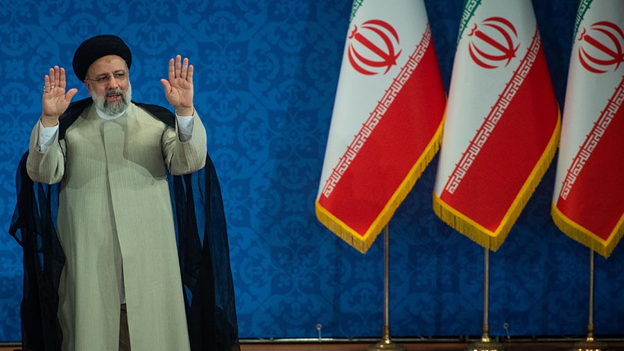 Presiden Iran Ebrahim Raisi. (Ali Mohammadi/Bloomberg)