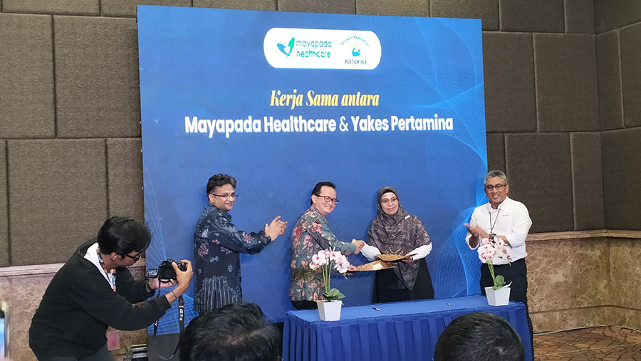 Kerjasama Mayapada Healthcare Group dengan Yakes Pertamina. (Bloomberg Technoz/Sultan Ibnu Affan)