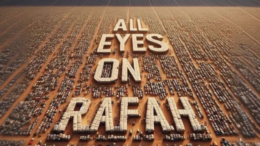 All eyes on rafah. (Sumber: media sosial)