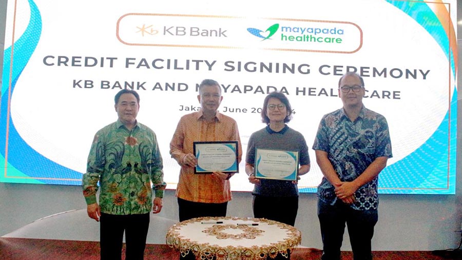 KB Bank salurkan fasilitas pembiayaan sebesar lebih dari Rp700 miliar kepada PT Sejahteraraya Anugrahjaya Tbk (Mayapada Healthcare). (Dok. KB Bank)
