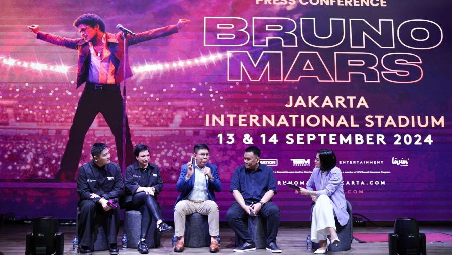 Press conference Bruno Mars. (Sumber: Dok. Mandiri)