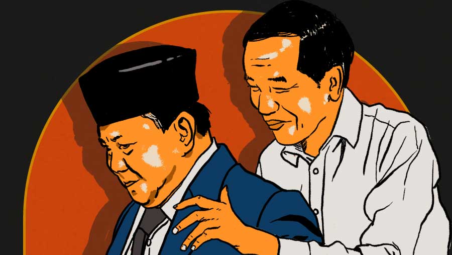 Prabowo dan Presiden Joko Widodo (Bloomberg Technoz/Asfahan)