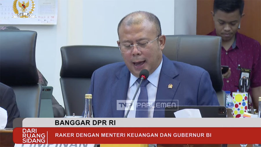 Wakil Ketua Badan Anggaran DPR RI, Cucun Ahmad Syamsurijal. (Tangkapan Layar Youtube Banggar DPR RI/ TV Parlemen)