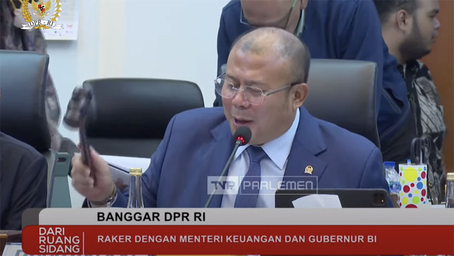 Wakil Ketua Badan Anggaran DPR RI, Cucun Ahmad Syamsurijal. (Tangkapan Layar Youtube Banggar DPR RI/ TV Parlemen)