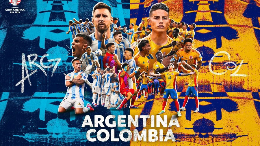 Timnas Argentina vs Kolombia pada Final Piala Copa America 2024