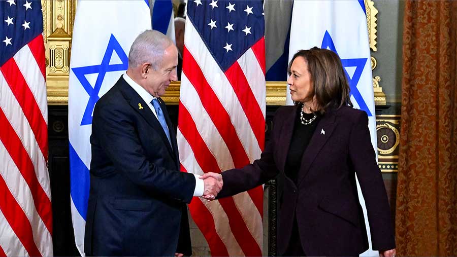 Kamala Harris Desak Netanyahu (Bloomberg)