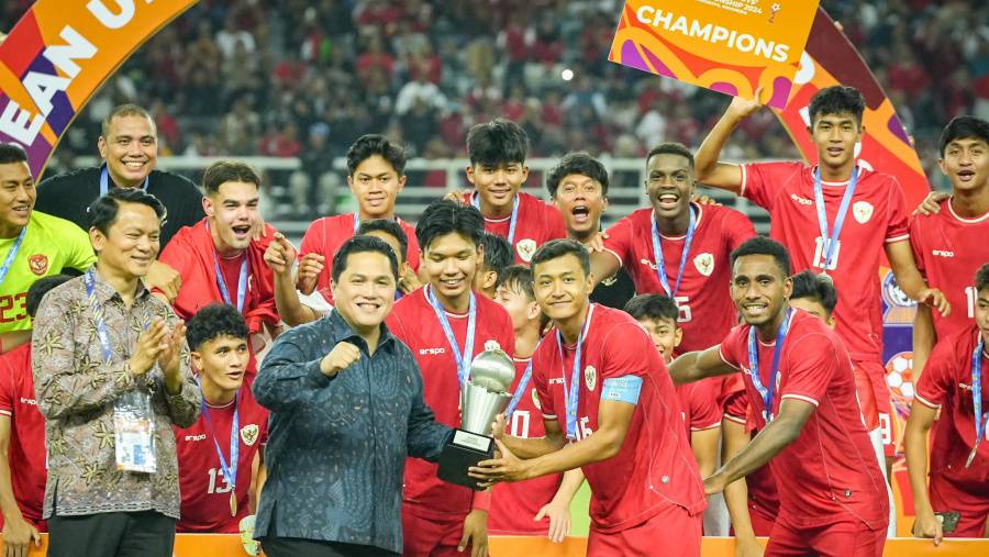 Timnas juara Piala AFF U-19. (PSSI)