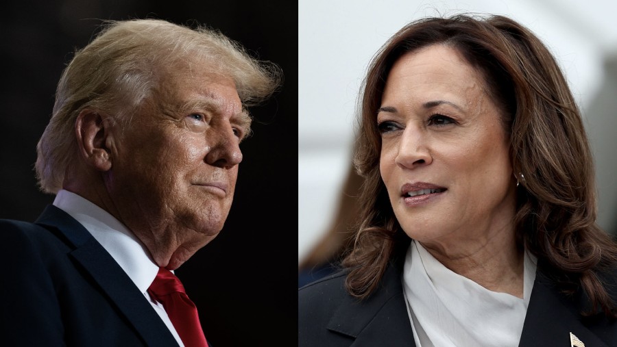 Donald Trump dan Kamala Harris. (Dok: Bloomberg)