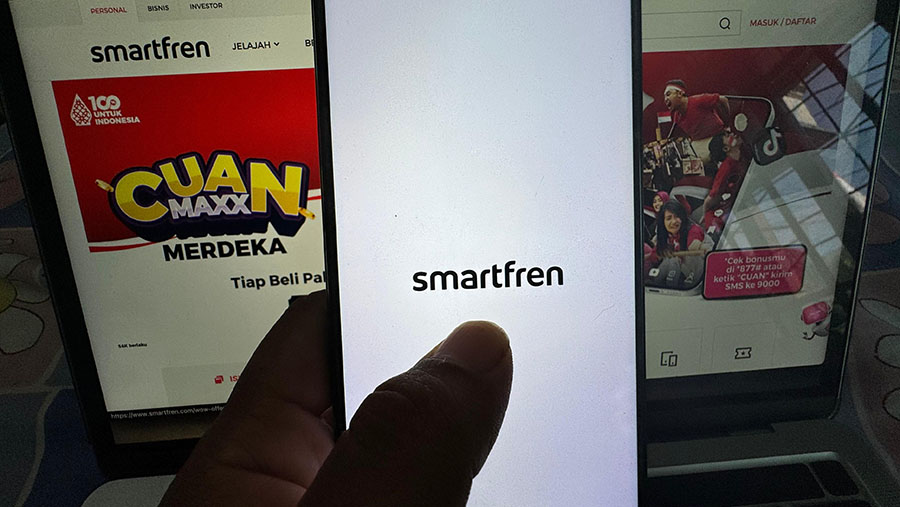 Smartfren. (Bloomberg Technoz/Andrean Kristianto)