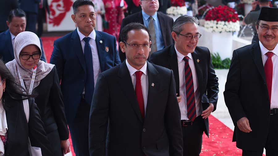  Nadiem Makarim di sidang tahunan MPR (Dok. Sekretariat Jenderal DPR-RI)