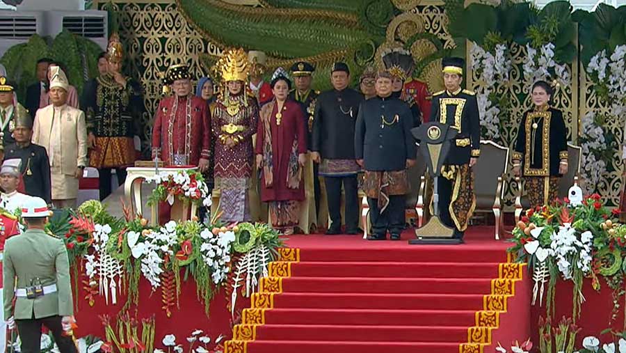 Presiden Joko Widodo di Upacara Bendera di IKN 17 Agustus 2024 (Youtube Setpres)