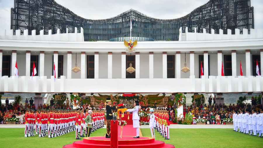 Dirut Pertamina Hadiri Upacara HUT Ke-79 Kemerdekaan RI di IKN (Dok: Pertamina)