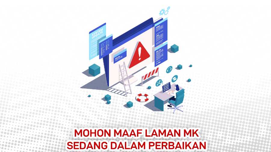 Situs MK yang dalam posisi under maintenance. (Dok: tangkapan layar)