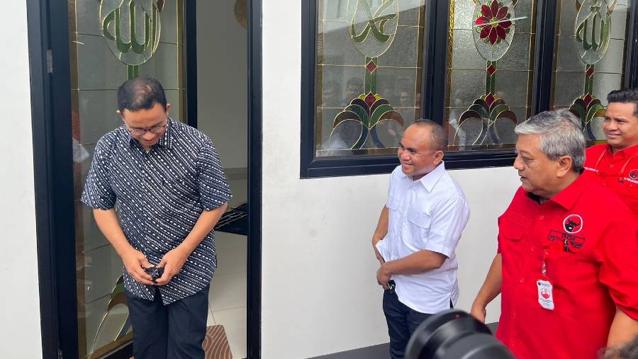 Anies Baswedan di DPD PDIP Jakarta. (tim Anies Baswedan).