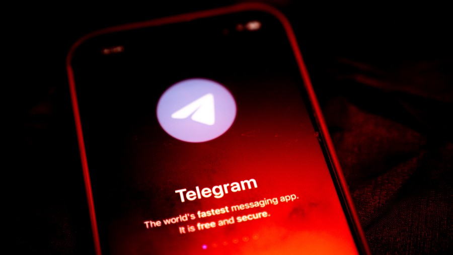 Aplikasi pesan singkat Telegram. (Bloomberg)