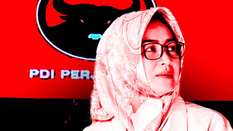 Ilustrasi Airin Rachmi Diany Gabung PDIP (Bloomberg Technoz)