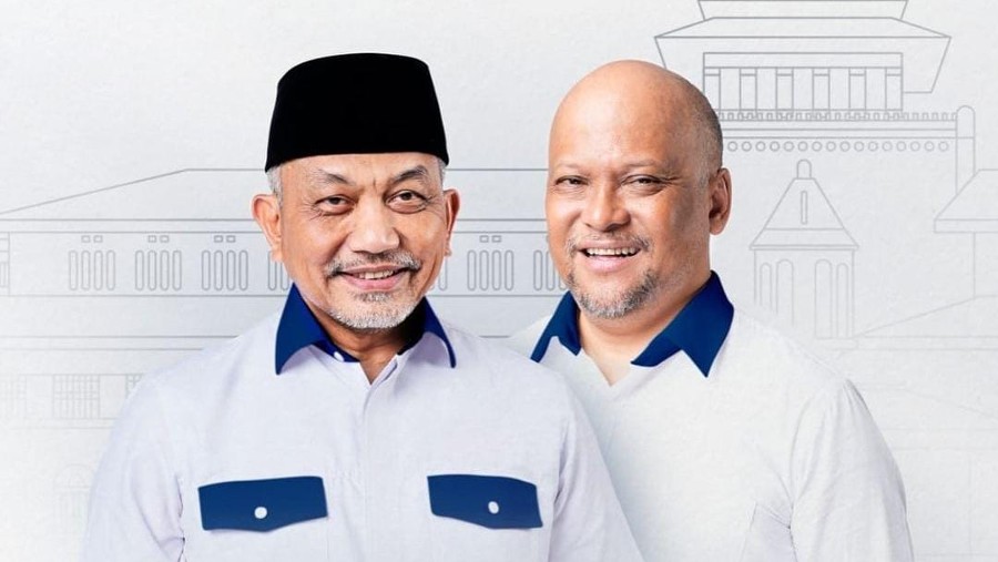 Ahmad Syaikhu dan Ilham Habibie yang menjadi calon pada Pilkada Jawa Barat. (IG @Syaikhu_Ahmad)