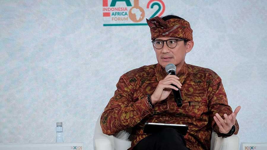 Sandiaga Salahuddin Uno dalam sesi panel diskusi Forum Indonesia-Afrika (IAF) Ke-2 Tahun 2024, The Mulia Nusa Dua, Bali, Senin (2/9/2024) (Istimewa)