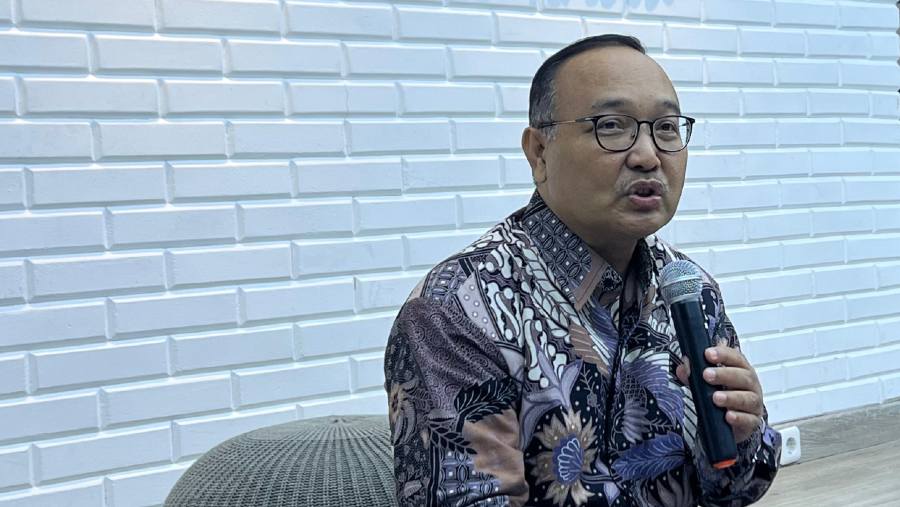 Direktur Ekonomi Digital Ditjen Aptika Kementerian Komunikasi dan Informatika (Kominfo) Bonifasius W. Pujianto. (Mis Fransiska/Bloomberg Technoz)