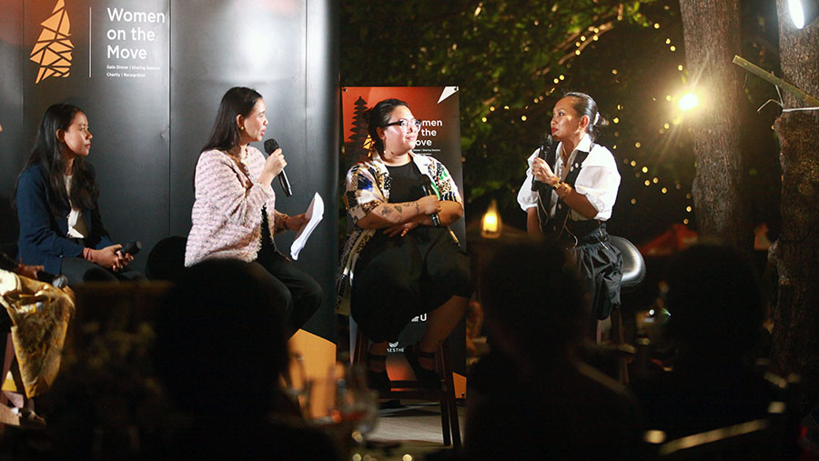 Welcoming Dinner adalah rangkaian awal menyambut peserta dalam gelaran Women on The Move 2024. (Bloomberg Technoz/Andrean Kristianto)