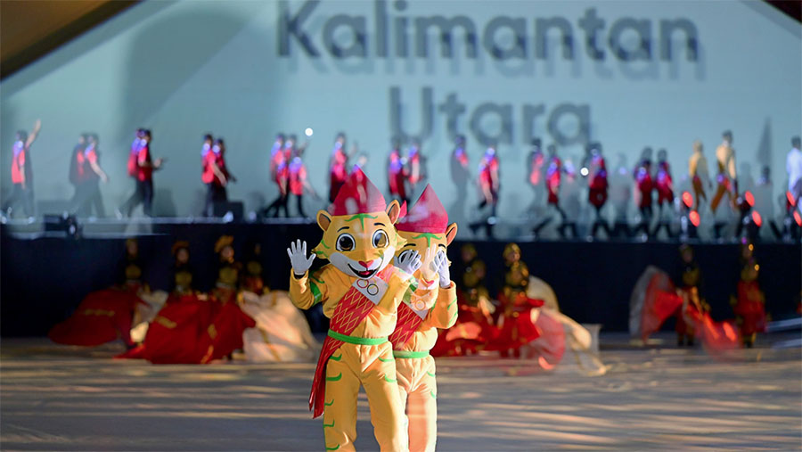 Pembukaan PON XXI di Stadion Harapan Bangsa, Aceh, Provinsi Aceh, Senin (9/9/2024). (Foto: Muchlis Jr - Biro Pers Sekretariat Presiden)