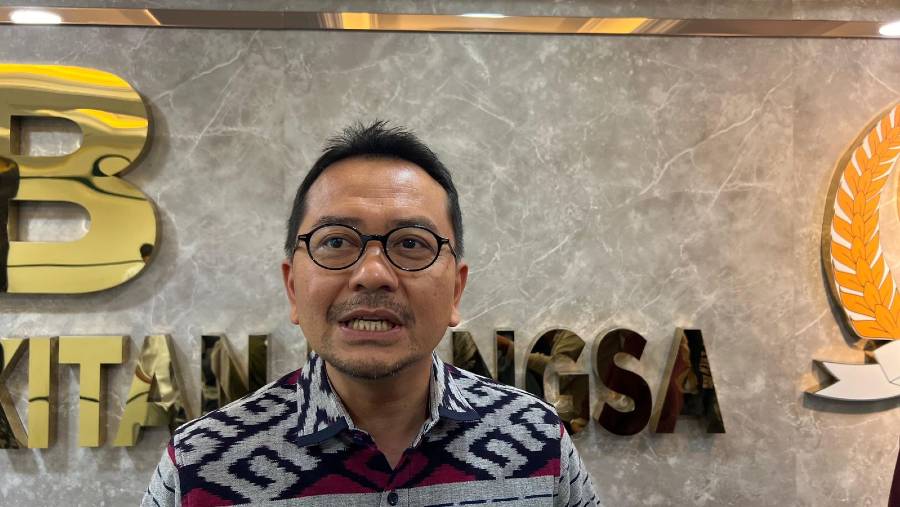 Wasekjen PKB, Saiful Huda. (Mis Fransiska/Bloomberg Technoz).