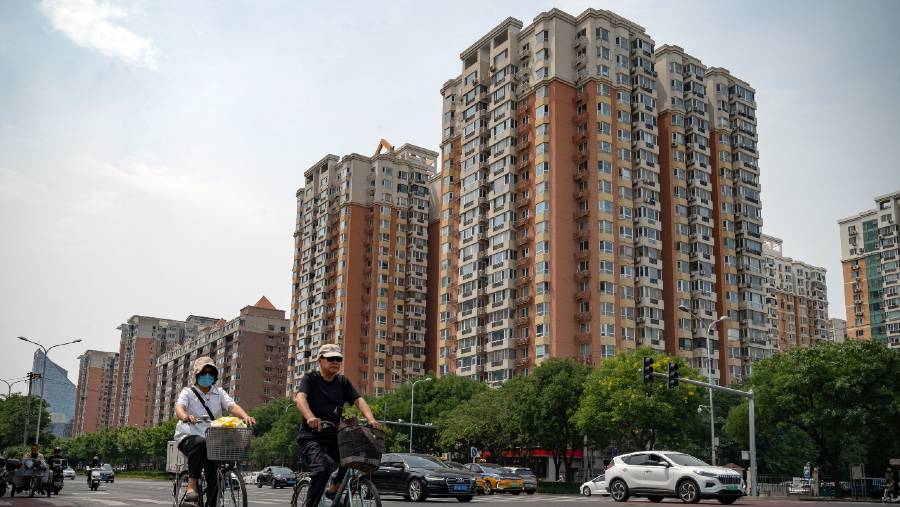 Gedung properti di China. (Dok: Bloomberg)