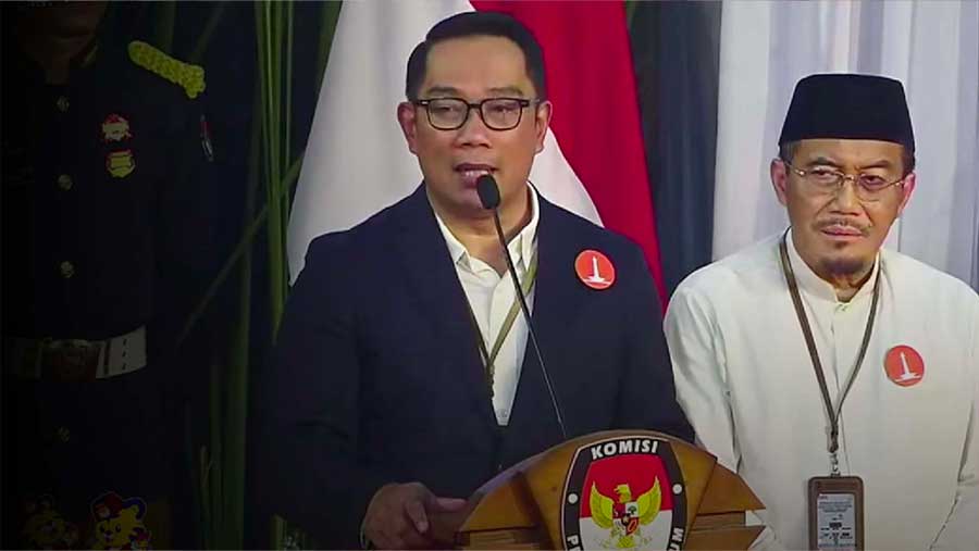 Dapat Nomor Urut 1 Paslon Ridwan-Suswono (KPU DKI Jakarta 2024)