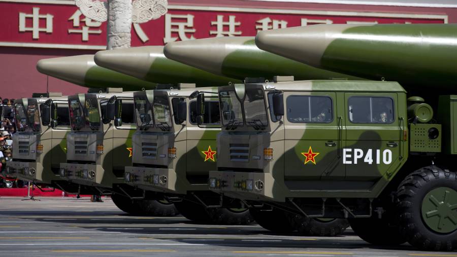 Rudal balistik antarbenua (Intercontinental Ballistic Missile/ICBM) China. (Sumber: Bloomberg)