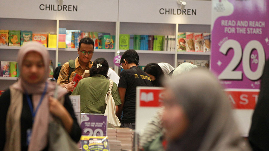 IIBF adalah pameran buku tertua di Indonesia maupun di Asia Tenggara. (Bloomberg Technoz/Andrean Kristianto)