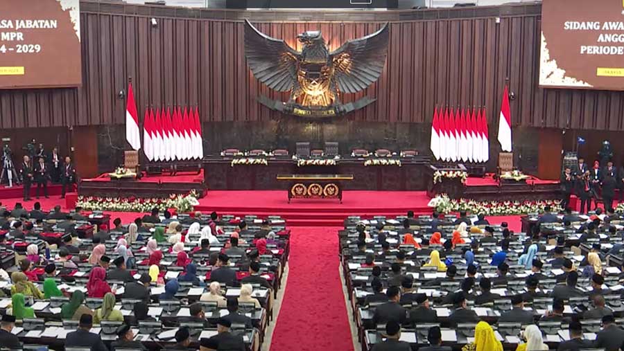 Pelantikan dan Pengucapan Sumpah/Janji Anggota DPR RI / DPD RI / MPR RI Periode 2024 - 2029 (YouTube DPR RI)